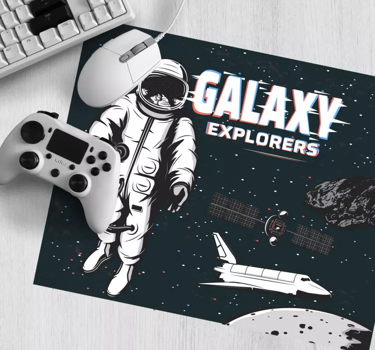 Gaming mauspad astronauten-galaxie-abenteuer - TenStickers