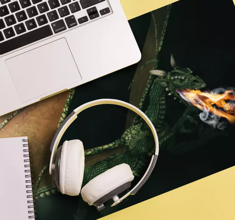 Gaming mauspad drachenkampf der ungeheuer - TenStickers