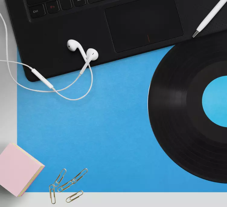 Gaming mauspad im vinyl-schallplatten-stil - TenStickers