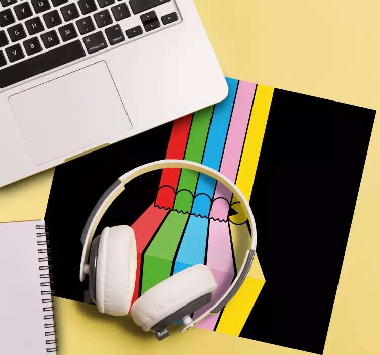 Gaming mauspad mit buntem bleistift design - TenStickers