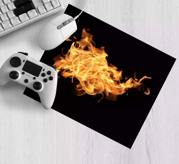 Gaming mauspad mit feurigen abstrakten mustern - TenStickers
