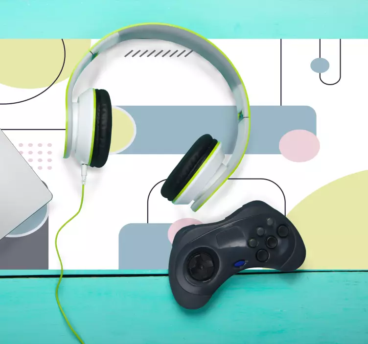 Gaming mauspad mit modernen geometrischen formen - TenStickers