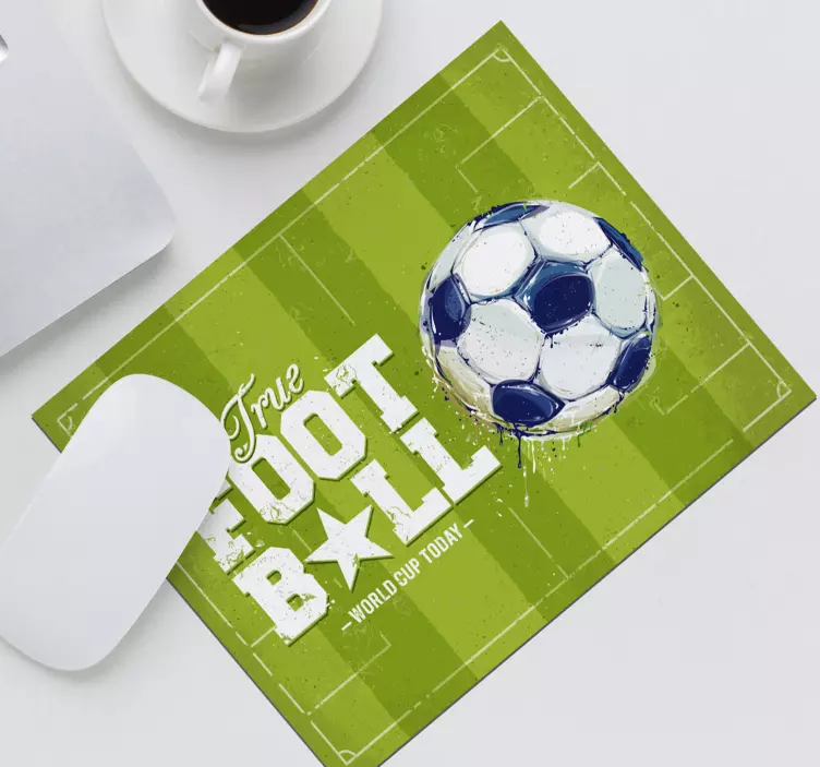 Gaming mauspad mit stilisiertem fußballdesign - TenStickers