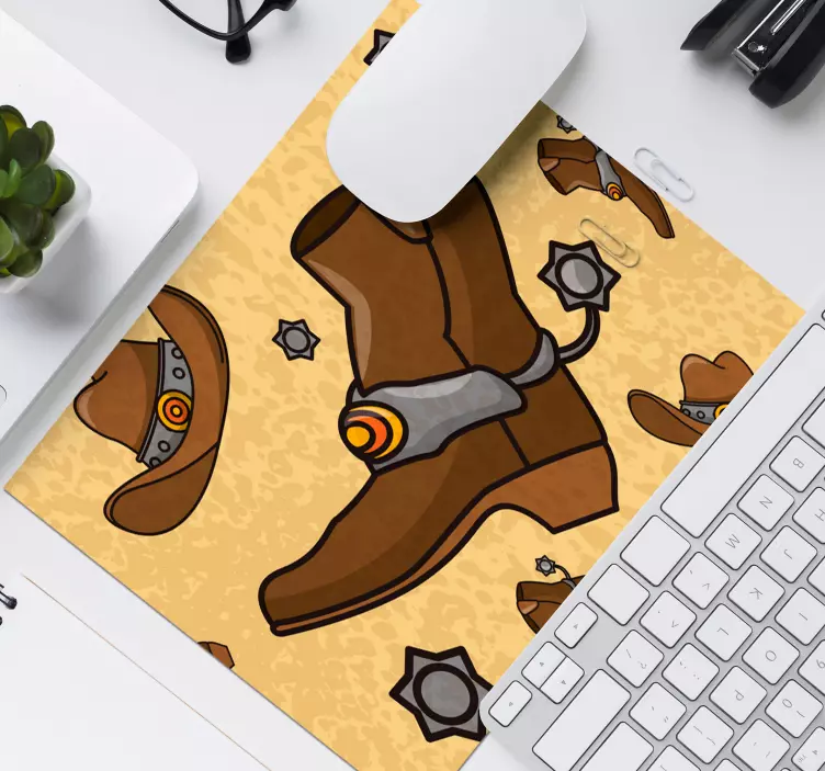 Gaming mauspad mit western-themen design - TenStickers