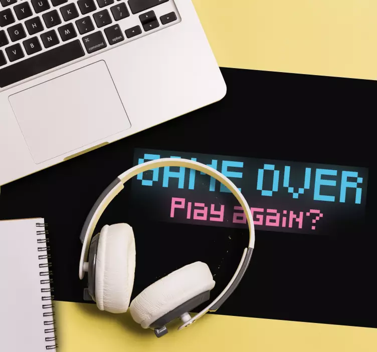 Gaming mauspad retro spielbotschaft - TenStickers