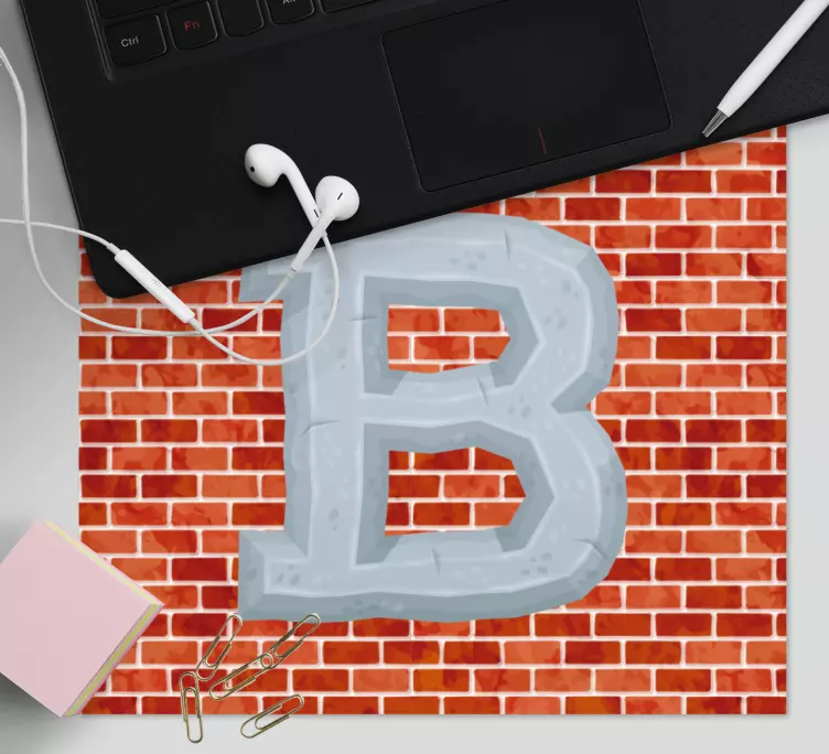 Mauspad mit namen fettdruck buchstabe b - TenStickers