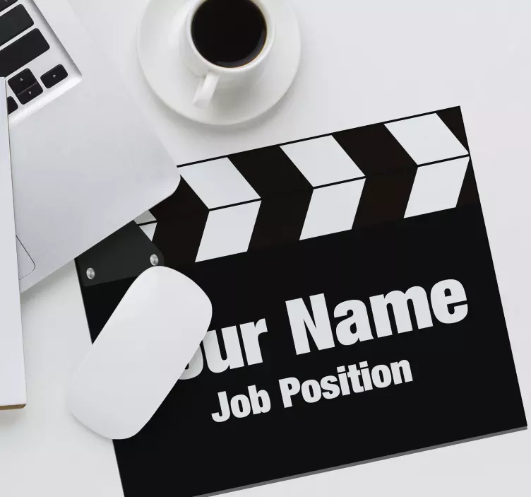 Mauspad mit namen im klapperschrift-stil - TenStickers