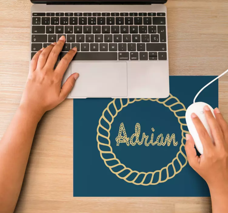 Mauspad mit namen und individuellem seiltext - TenStickers