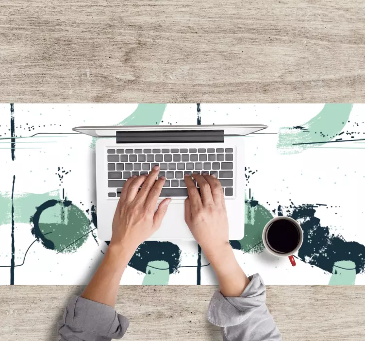 Mauspad muster abstrakte farbkleckse - TenStickers