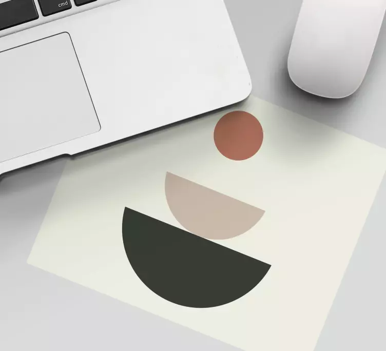 Mauspad muster abstrakte kreisformen - TenStickers