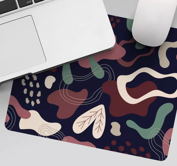 Mauspad muster abstrakte organische formen - TenStickers