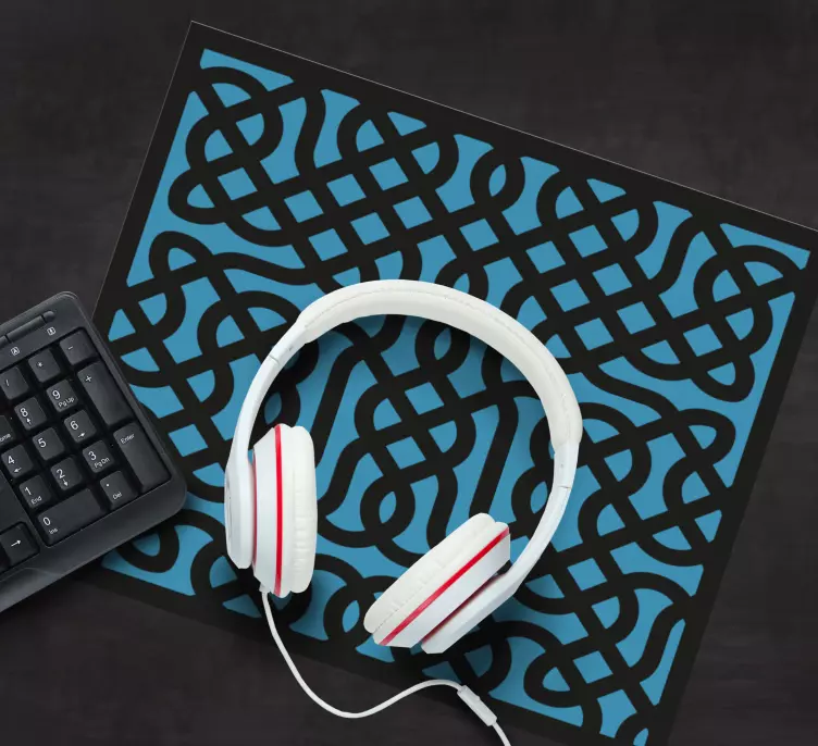 Mauspad muster aufwendig blaues design - TenStickers