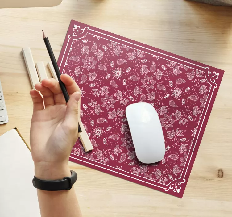 Mauspad muster aufwendige botanische illustration - TenStickers