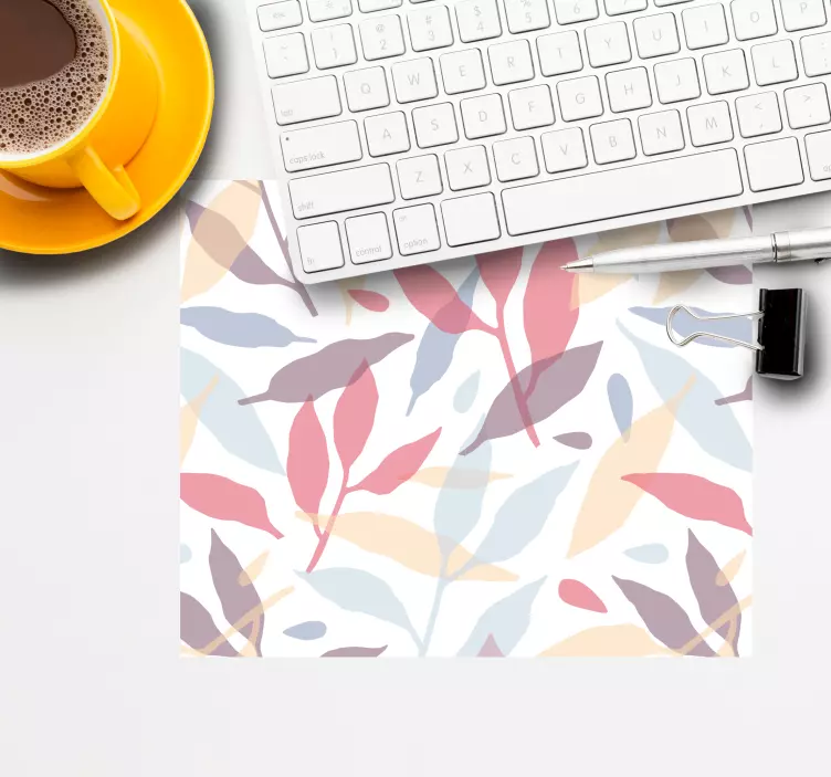 Mauspad muster blätter abstrakter druck - TenStickers