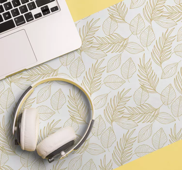 Mauspad muster blätterdesign - TenStickers