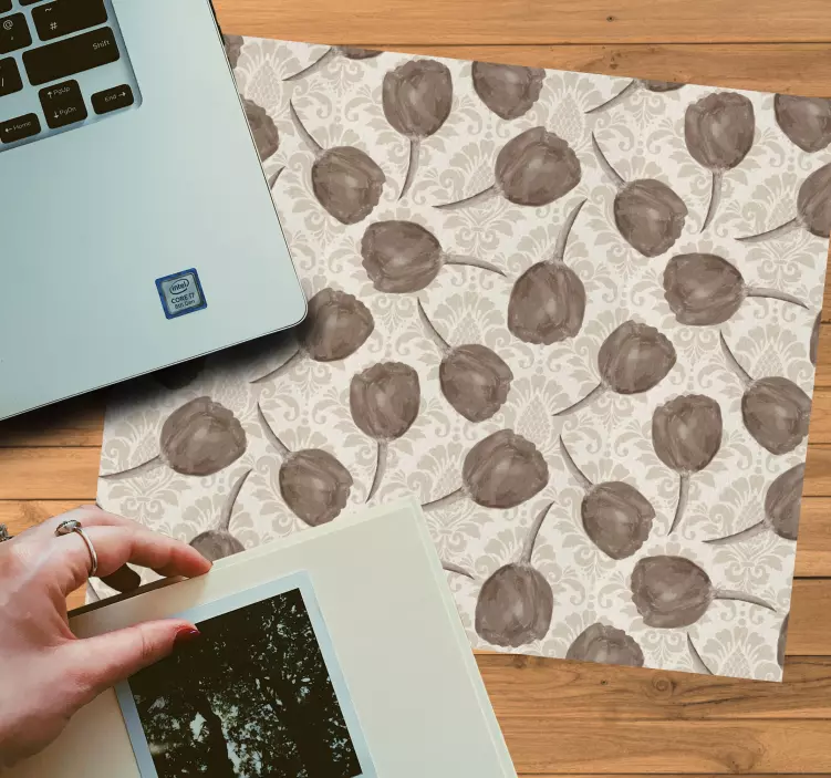 Mauspad muster botanische illustrationen hintergrund - TenStickers