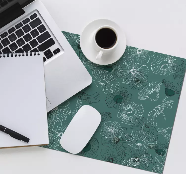 Mauspad muster botanisches dekorationselement - TenStickers