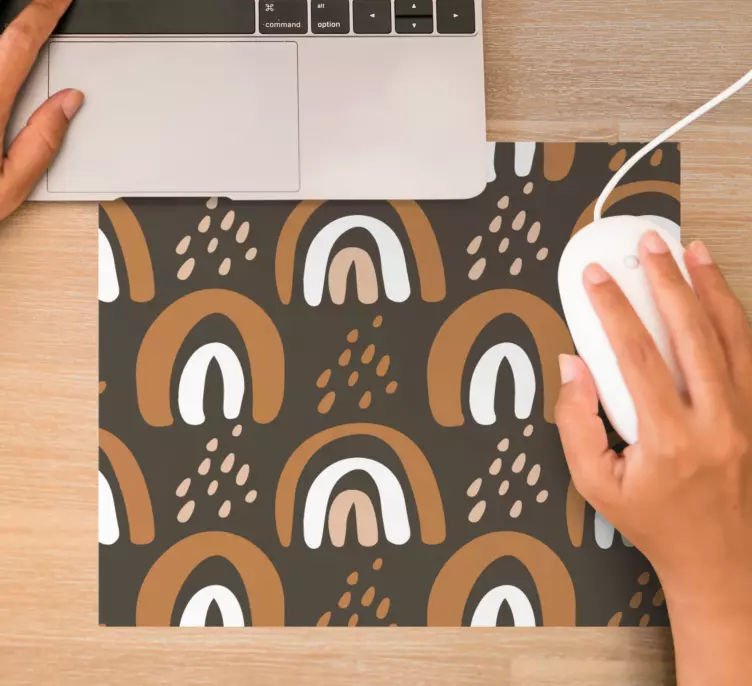 Mauspad muster bunte abstrakte bögen - TenStickers