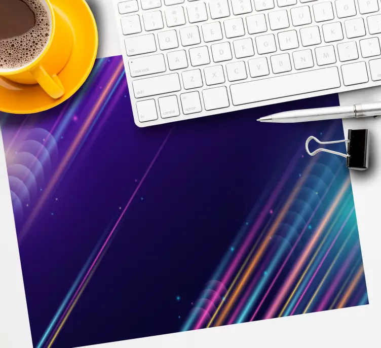 Mauspad muster bunte abstrakte linien - TenStickers