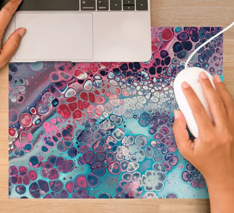 Mauspad muster bunte fließende textur - TenStickers