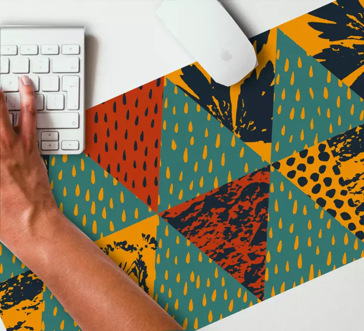 Mauspad muster bunte geometrische anordnungen - TenStickers