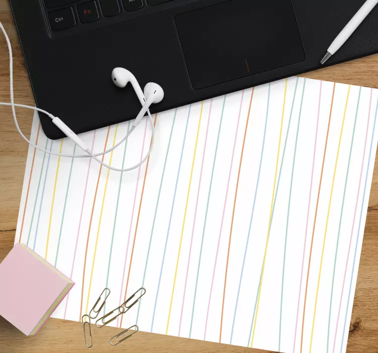 Mauspad muster bunte streifen oberfläche - TenStickers