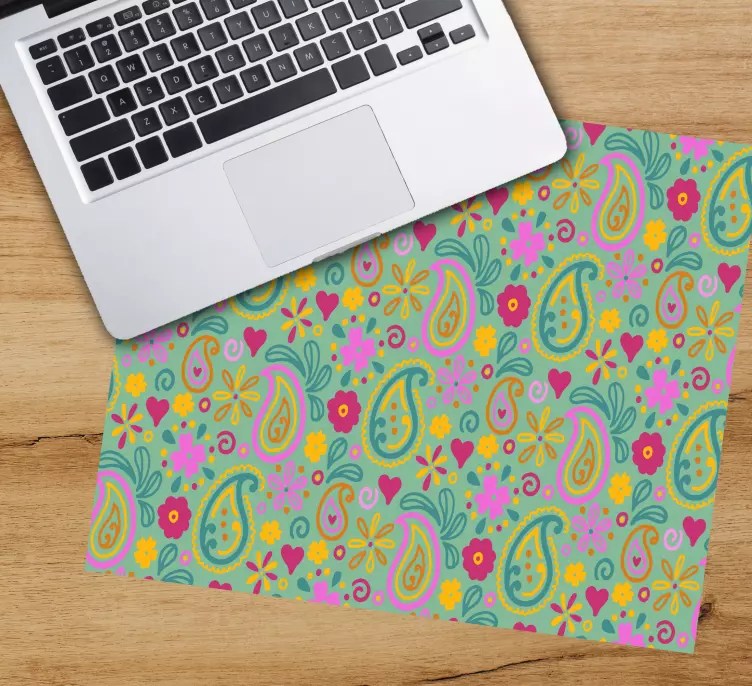 Mauspad muster buntes florales paisley - TenStickers