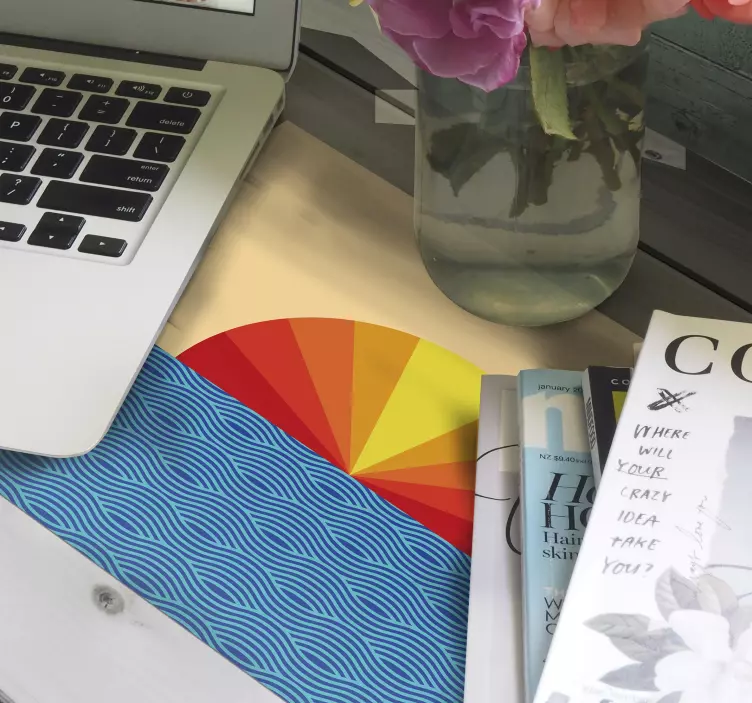 Mauspad muster buntes sonnenaufgangsmuster - TenStickers