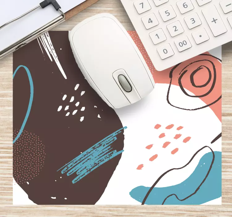 Mauspad muster dynamische geometrische formen - TenStickers