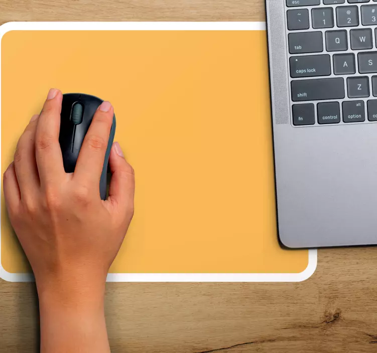 Mauspad muster einfache orange oberfläche - TenStickers