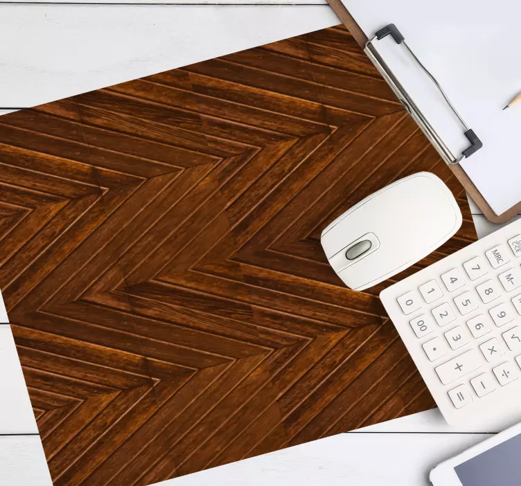 Mauspad muster fischgrät holzstruktur - TenStickers