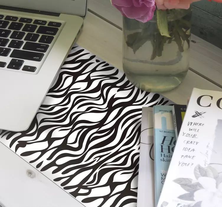 Mauspad muster fließende abstrakte wellen - TenStickers