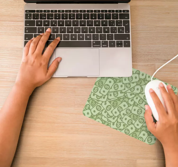 Mauspad muster geldmuster oberfläche - TenStickers