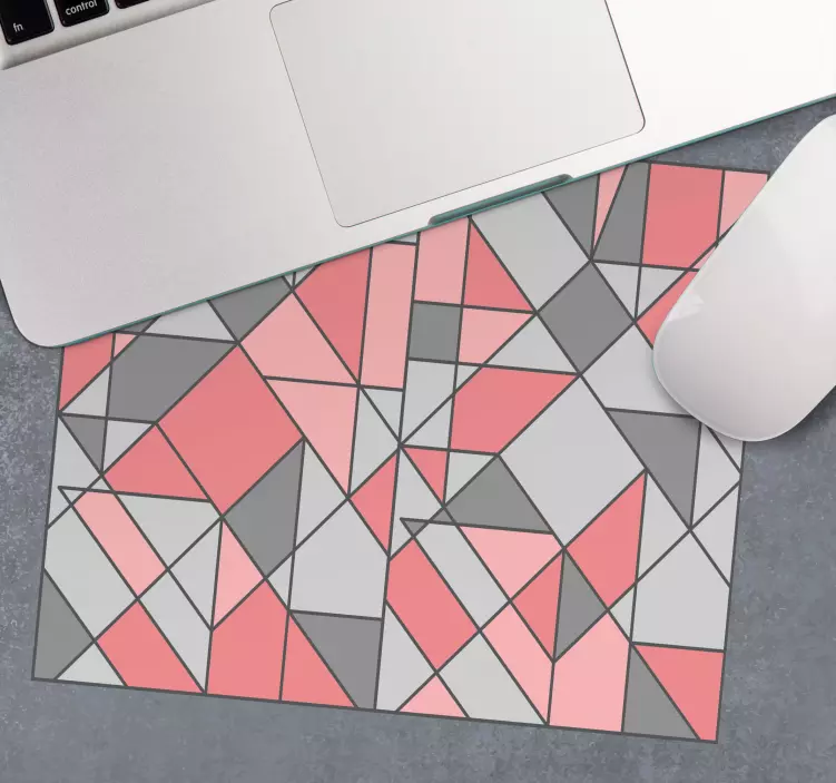Mauspad muster geometrische dreiecksanordnung - TenStickers