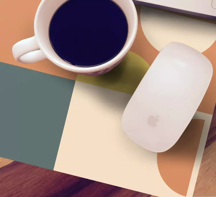 Mauspad muster geometrische farbabschnitte - TenStickers