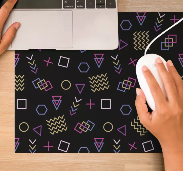 Mauspad muster geometrische farbformen - TenStickers