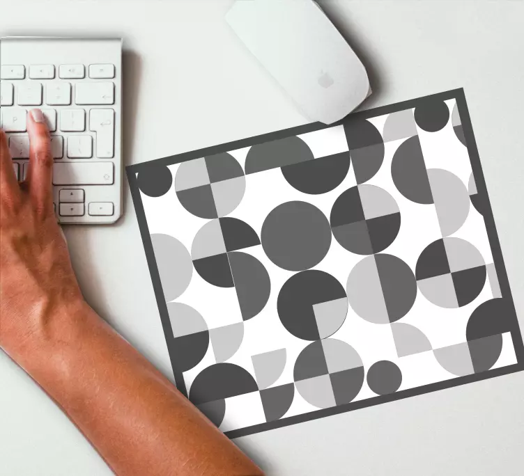 Mauspad muster geometrische kreis anordnung - TenStickers