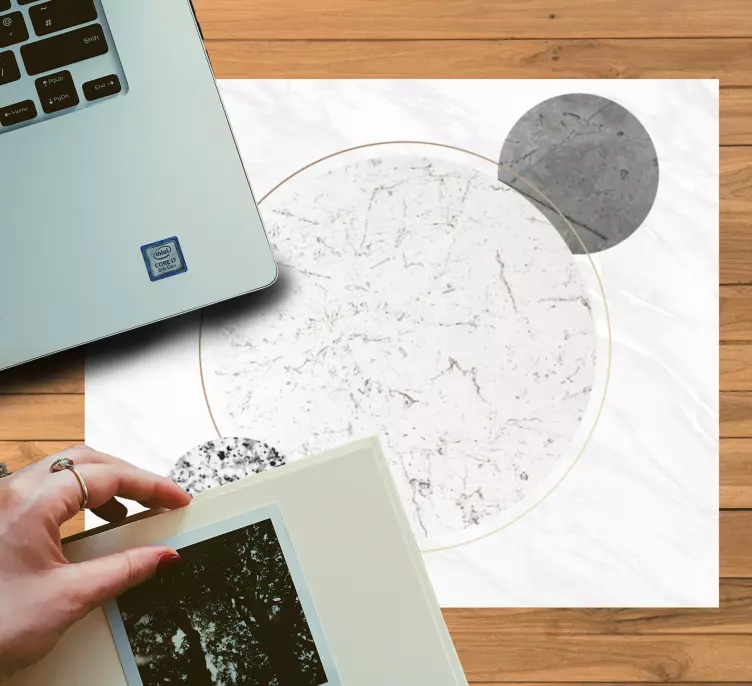 Mauspad muster geometrische runde formen - TenStickers