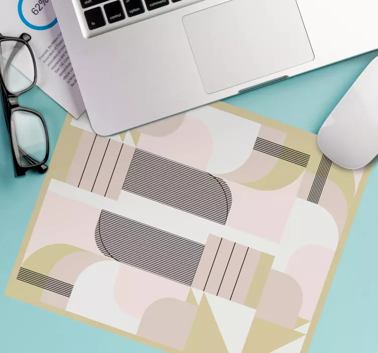 Mauspad muster geometrische weiche formen - TenStickers