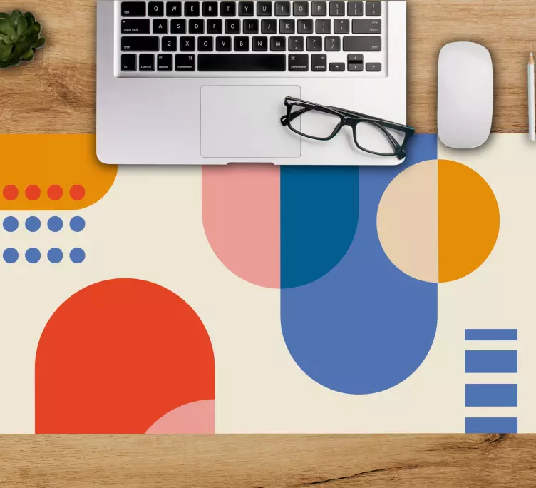 Mauspad muster geometrischer farbmix - TenStickers