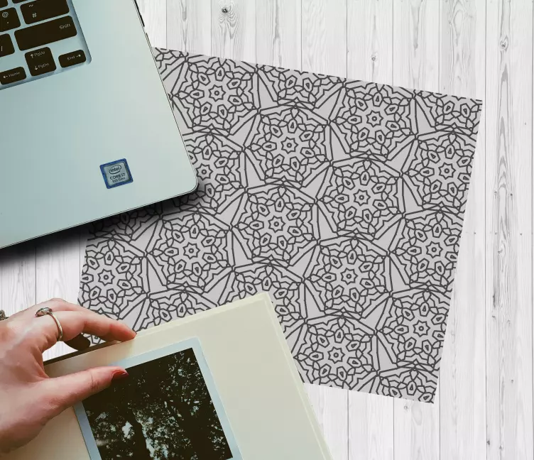 Mauspad muster geometrisches blumenmuster - TenStickers