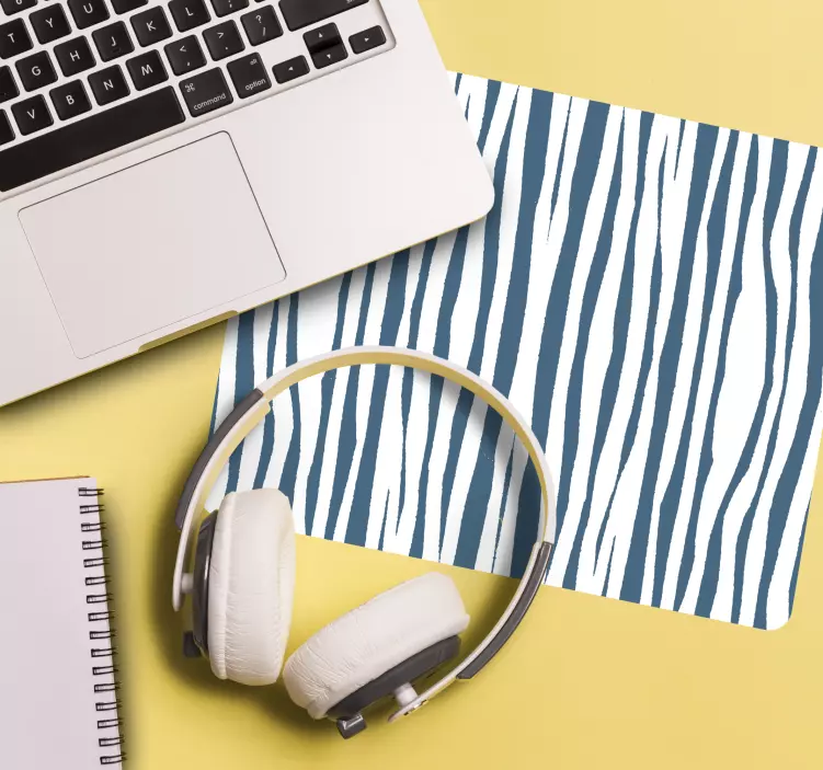 Mauspad muster im schicken streifenmotiv - TenStickers