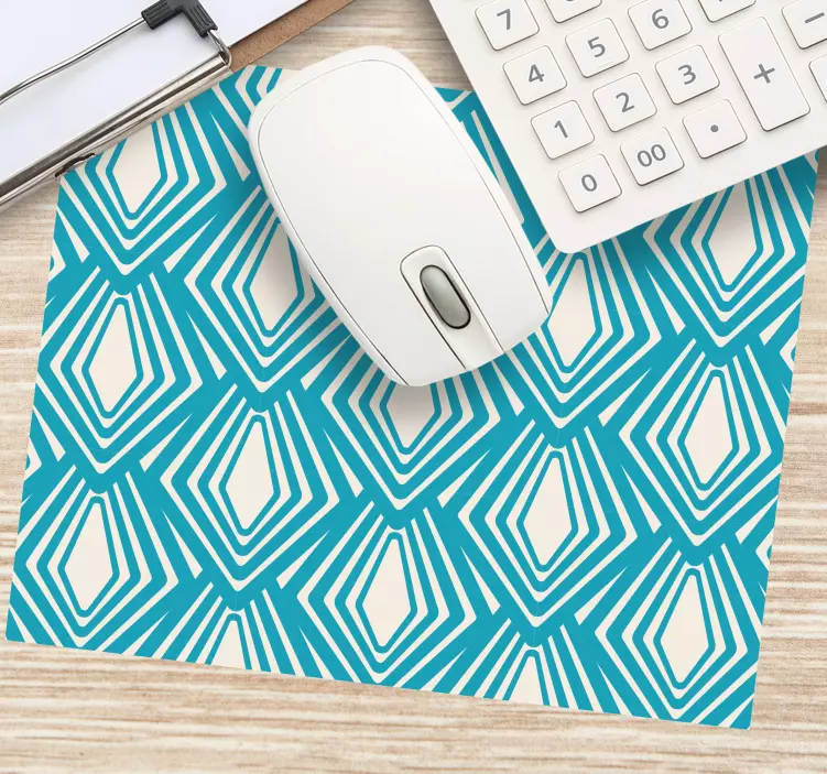 Mauspad muster in winkelform blau - TenStickers