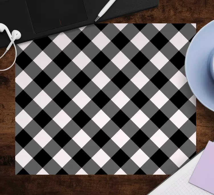 Mauspad muster klassisches karomuster - TenStickers