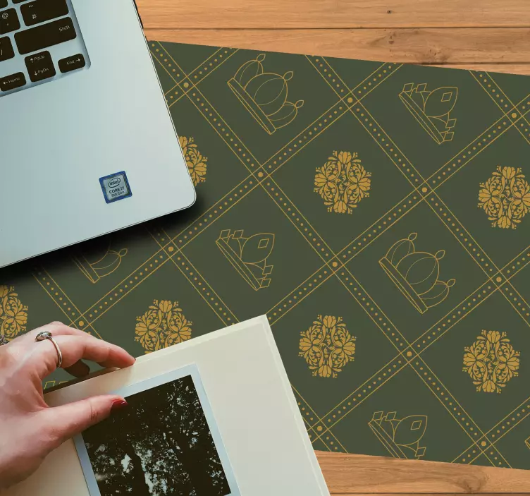 Mauspad muster krone motiv - TenStickers