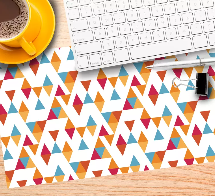 Mauspad muster lebendige geometrische konfigurationen - TenStickers