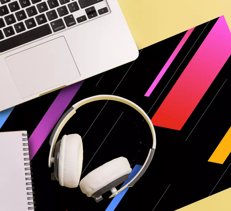 Mauspad muster lebendige geometrische linien - TenStickers