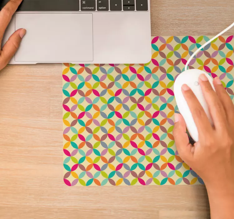 Mauspad muster lebendige winkelige formen - TenStickers