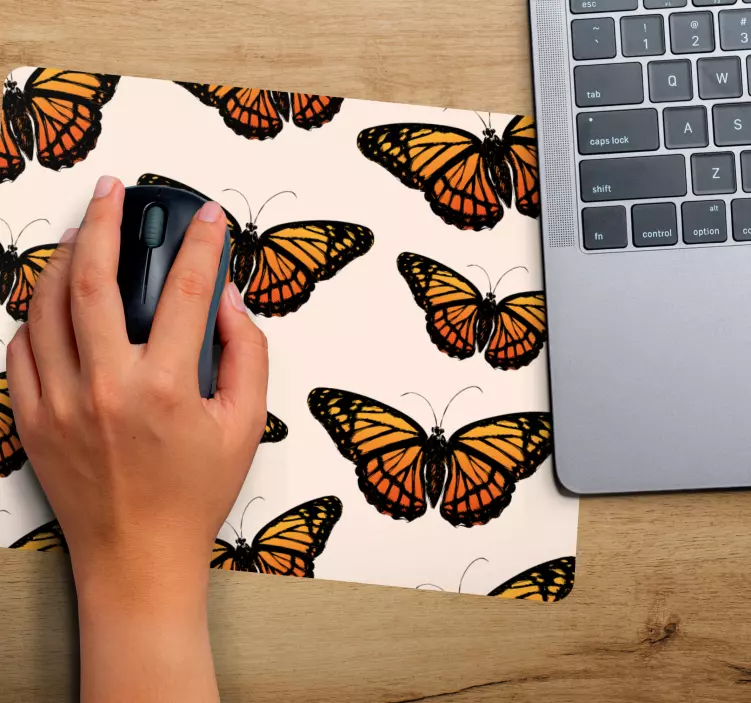 Mauspad muster lebhaftes schmetterlingsmotiv - TenStickers