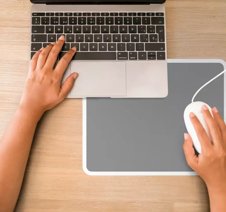 Mauspad muster minimalistische graue oberfläche - TenStickers